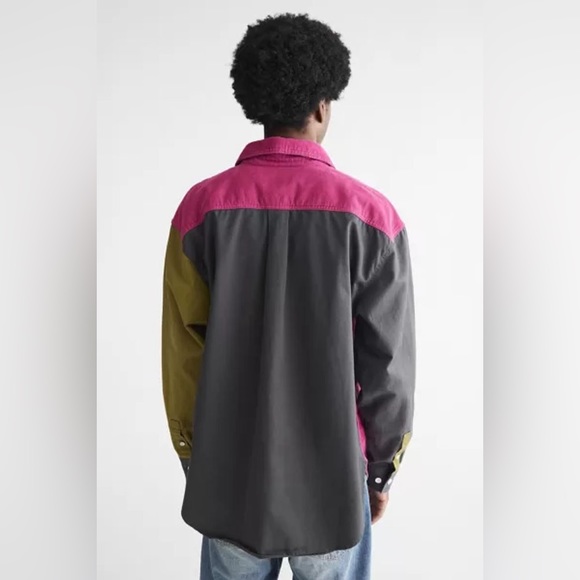 Urban Outfitters Mix Fabric Overshirt - Picture 4 of 10